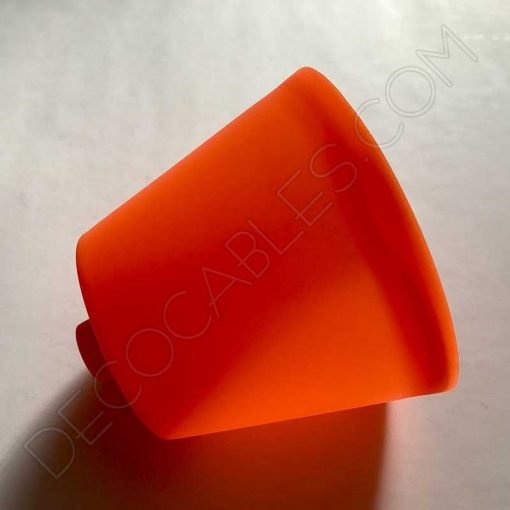 Florón de silicona para lámpara color naranja