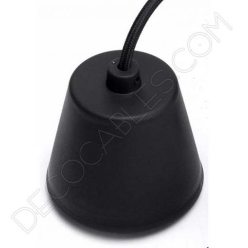 Florón de silicona para lámpara color negro