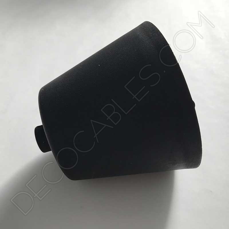 Florón de silicona para lámpara color negro Florón de silicona para lámpara color negro