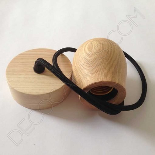 Lámpara Colgante Madera modelo Bellota 2 Lámpara colgante de madera modelo bellota