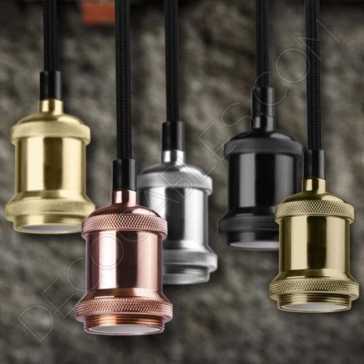 Portalámparas metálicos