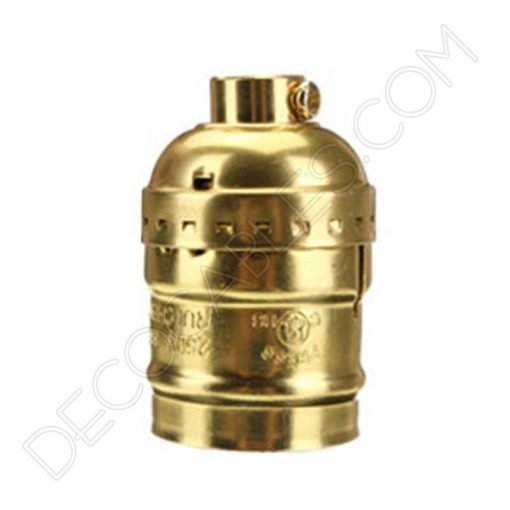 Portalámparas de latón (varios colores) 11 Portalámparas Vintage de latón en color dorado