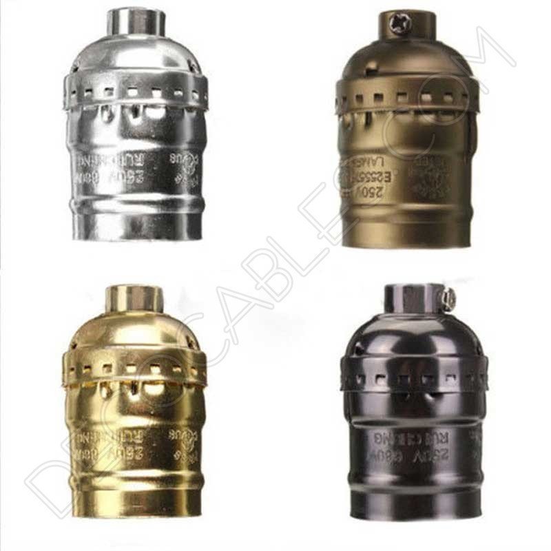 Portalámparas Vintage de latón en varios colores Portalámparas Vintage de latón en varios colores