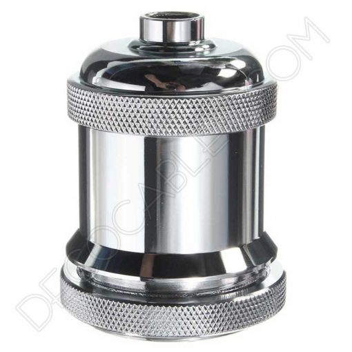 Portalámparas vintage metálico serie Oro 22 Portalámparas vintage metálico para pantalla serie Oro varios color Cromado