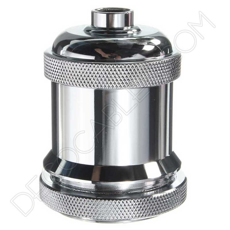 Portalámparas vintage metálico para pantalla serie Oro varios color Cromado Portalámparas vintage metálico para pantalla serie Oro varios color Cromado