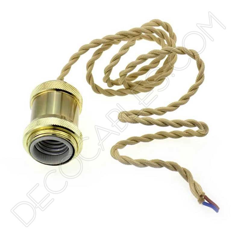 Portalámparas vintage metálico para pantalla serie Oro varios color Dorado Portalámparas vintage metálico para pantalla serie Oro varios color Dorado