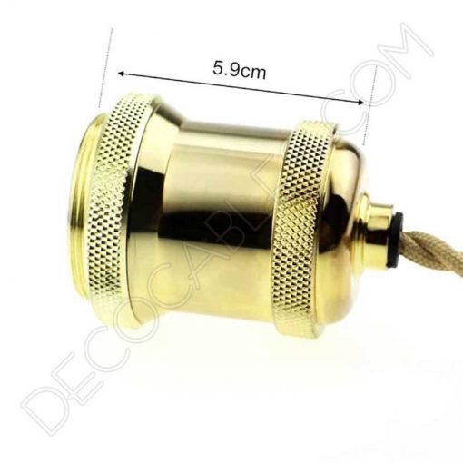 Portalámparas vintage metálico serie Oro 21 Portalámparas vintage metálico para pantalla serie Oro varios color Dorado