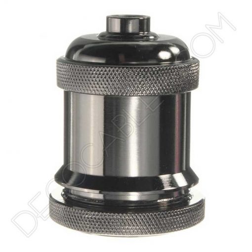 Portalámparas vintage metálico serie Oro 15 Portalámparas vintage metálico para pantalla serie Oro varios color Negro Perla