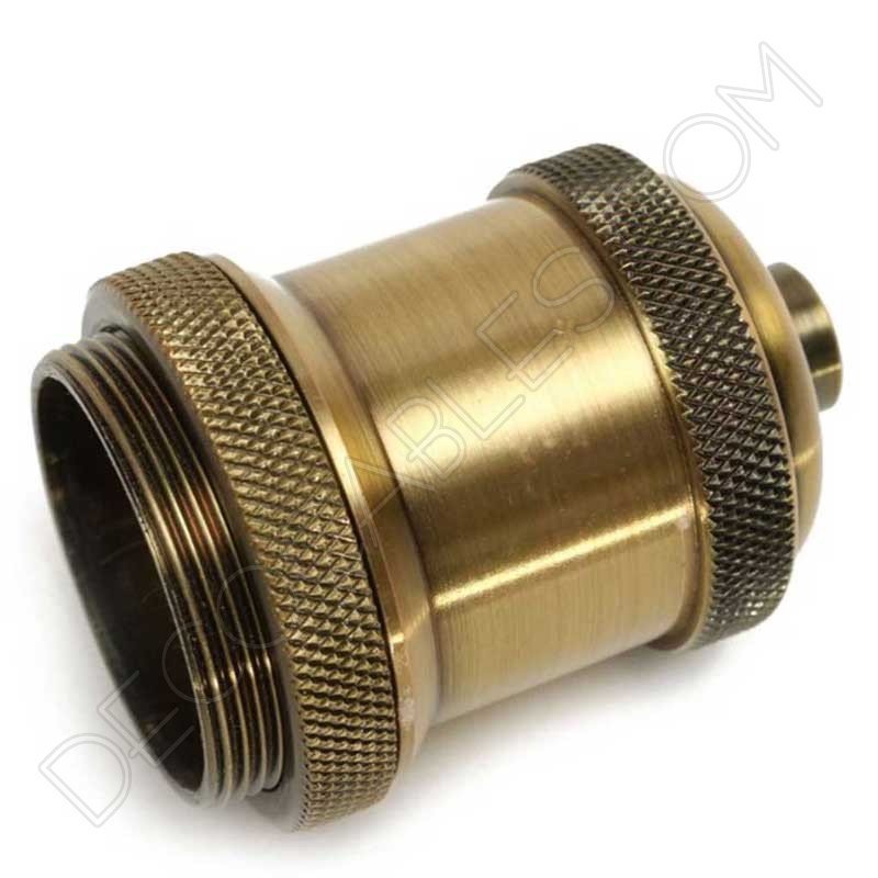 Portalámparas vintage metálico para pantalla serie Oro varios color oro envejecido Portalámparas vintage metálico para pantalla serie Oro varios color oro envejecido