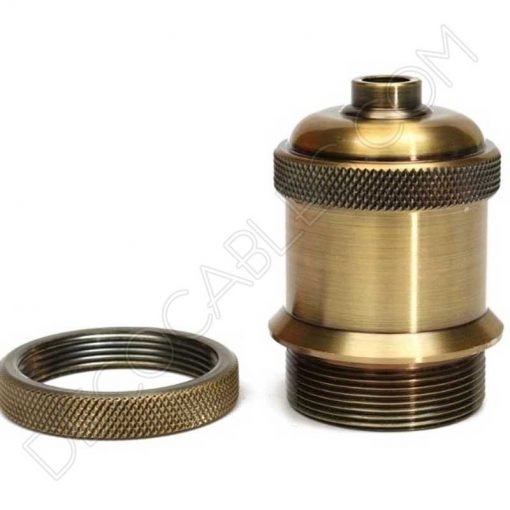 Portalámparas vintage metálico serie Oro 13 Portalámparas vintage metálico para pantalla serie Oro varios color oro envejecido