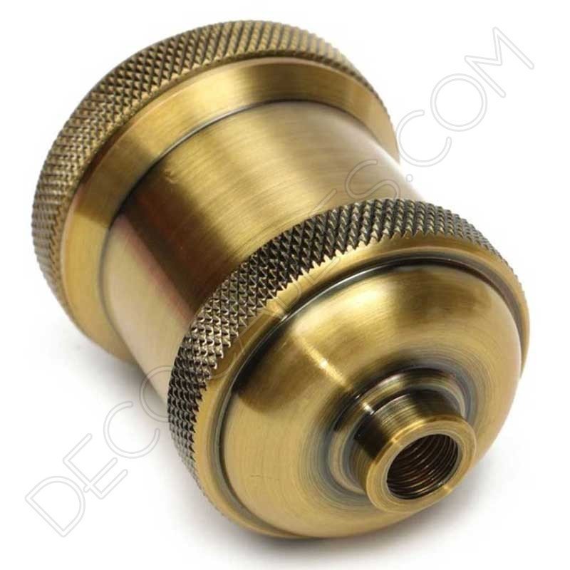 Portalámparas vintage metálico para pantalla serie Oro varios color oro envejecido Portalámparas vintage metálico para pantalla serie Oro varios color oro envejecido