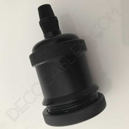 Portalámparas vintage metálico serie Oro 26 Portalámparas Vintage serie oro color negro mate