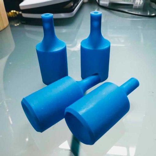 Portalámparas de silicona azul