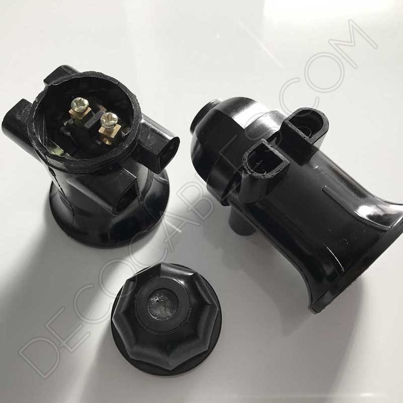 Portalámparas doble enchufe conexión directa al cable Portalámparas doble enchufe conexión directa al cable