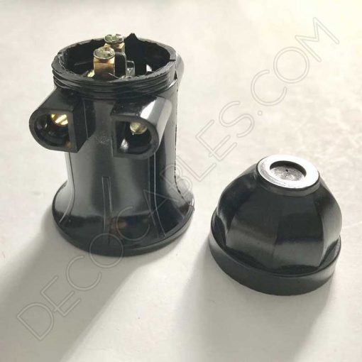 Portalámparas doble enchufe conexión directa al cable 3 Portalámparas doble enchufe conexión directa al cable