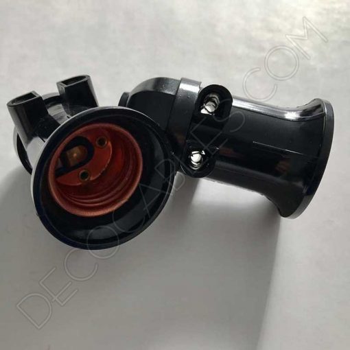 Portalámparas doble enchufe conexión directa al cable