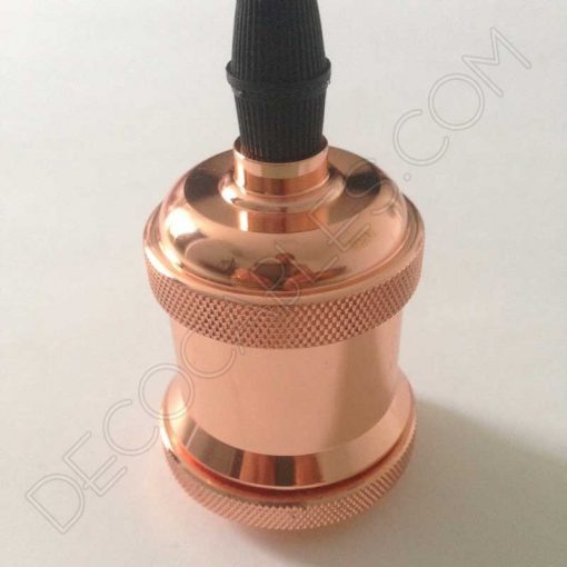 Portalámparas vintage metálico serie Oro 5 Portalámparas vintage metálico para pantalla serie Oro color cobre