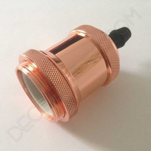 Portalámparas vintage metálico serie Oro 6 Portalámparas vintage metálico para pantalla serie Oro color cobre