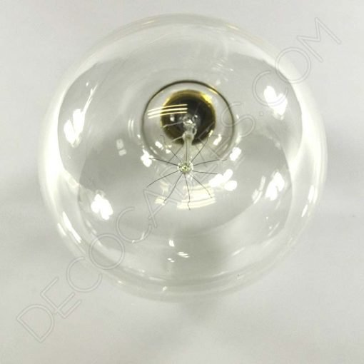 Bombilla Edison Globo filamento de carbono rayado