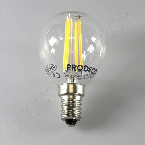 Bombilla de filamento led esférica casquillo E14