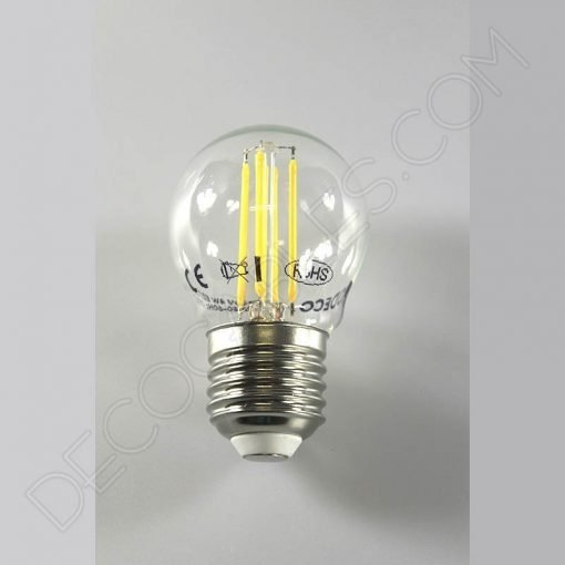 Bombilla Filamento Led Esférica 2 Bombilla de filamento led esférica casquillo E27