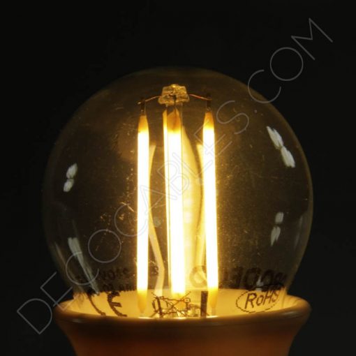 Bombilla Filamento Led Esférica 3 Bombilla de filamento led esférica casquillo E27