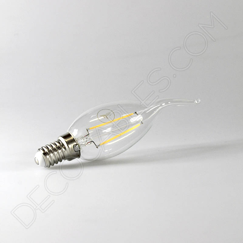 Bombilla Vela Pico de filamento led casquillo E14 Bombilla Vela Pico de filamento led casquillo E14