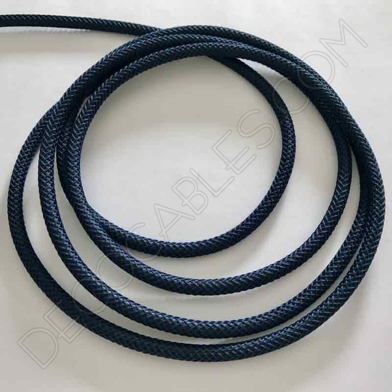 Cable eléctrico efecto cuero azul oscuro Cable eléctrico efecto cuero azul oscuro