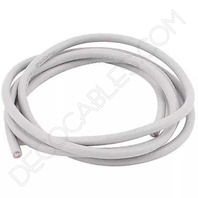 Cable eléctrico decorativo de silicona blanco Cable eléctrico decorativo de silicona blanco