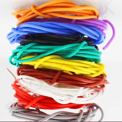 Cable eléctrico decorativo de silicona varios colores
