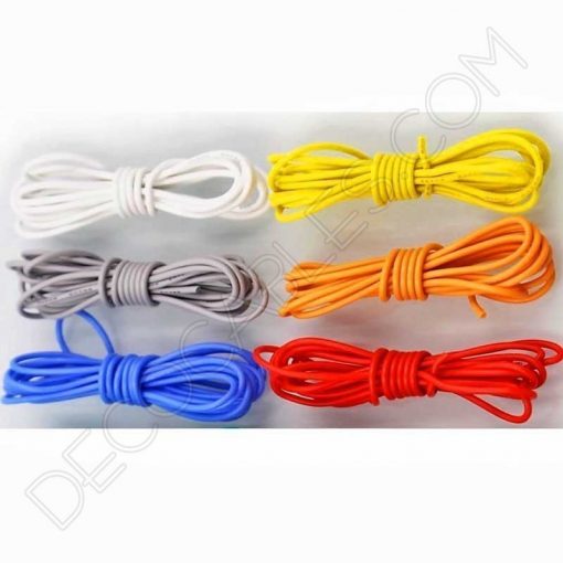 Cable eléctrico decorativo de silicona varios colores