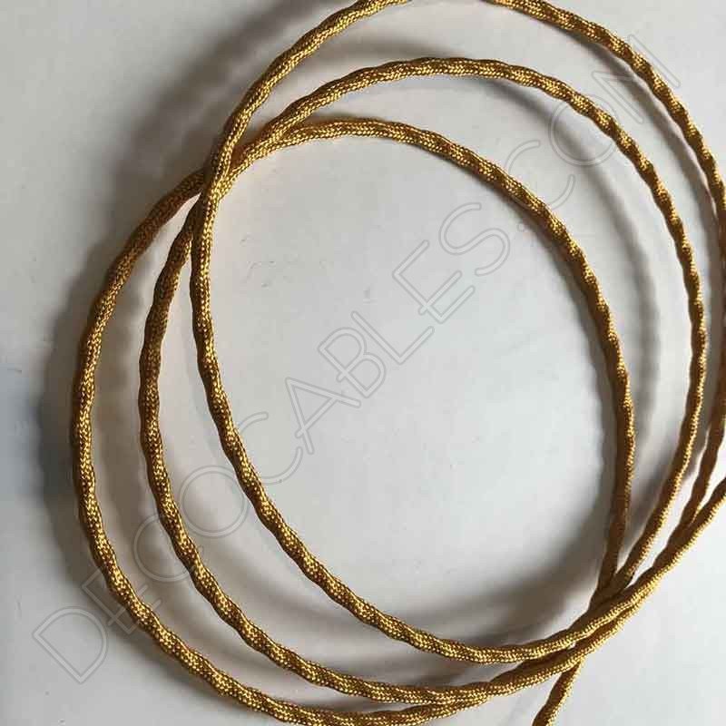 Cable decorativo semi trenzado color dorado Cable decorativo semi trenzado color dorado