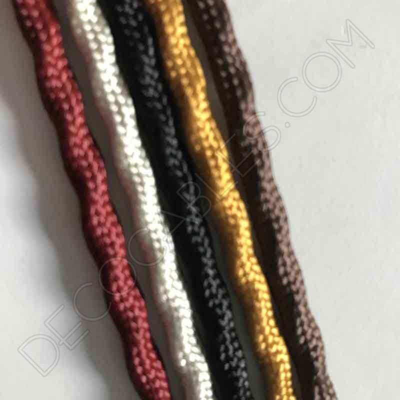 Cable decorativo semi trenzado varios colores Cable decorativo semi trenzado varios colores