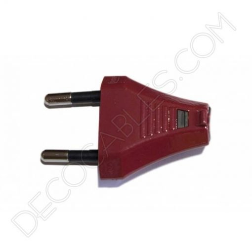 Clavija decorativa para lámparas (varios colores) 5 clavija en color granate