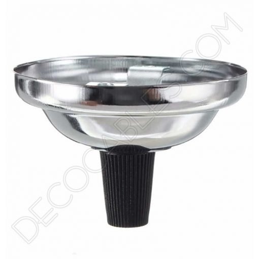 Soporte de techo metálico pequeño para lámpara 1 orificio (varios colores) 5 Florón pequeño cromado