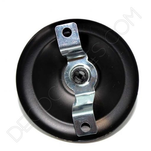 Soporte de techo metálico pequeño para lámpara 1 orificio (varios colores) 2 Florón pequeño negro