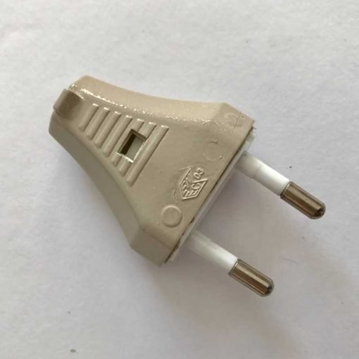 Clavija decorativa para lámparas (varios colores) 18 Interruptor de paso y clavija color gris claro