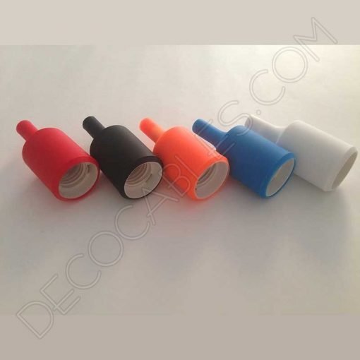 Portalámpara de silicona varios colores