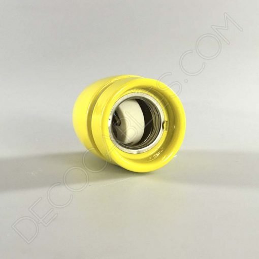Portalámparas cerámico E27 (Varios colores) 23 Portalámparas de cerámica en color amarillo
