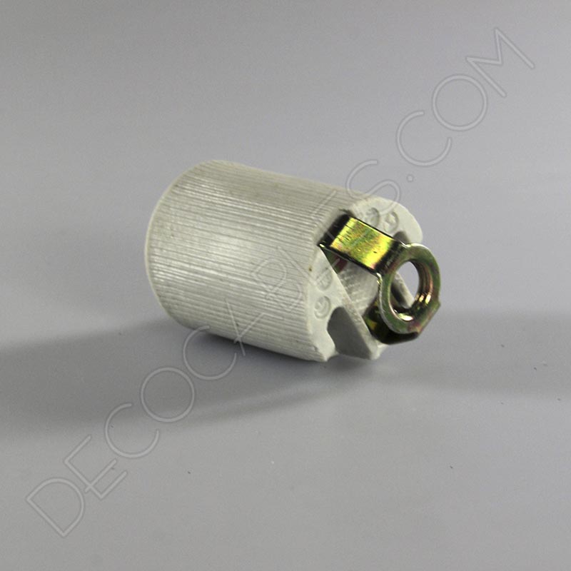 Portalámparas de porcelana casquillos E27 y E14 Portalámparas de porcelana casquillos E27 y E14