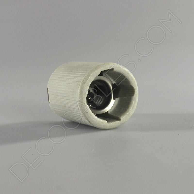 Portalámparas de porcelana casquillos E27 y E14 Portalámparas de porcelana casquillos E27 y E14
