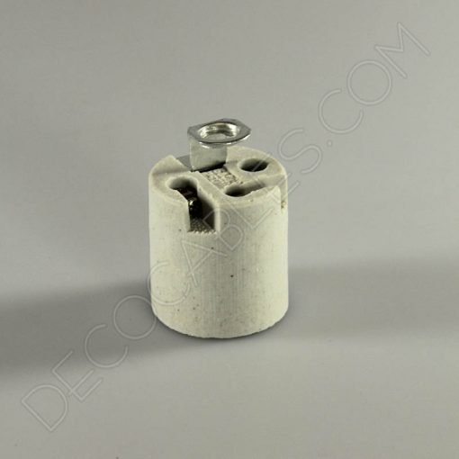 Portalámparas de porcelana casquillos E27 y E14