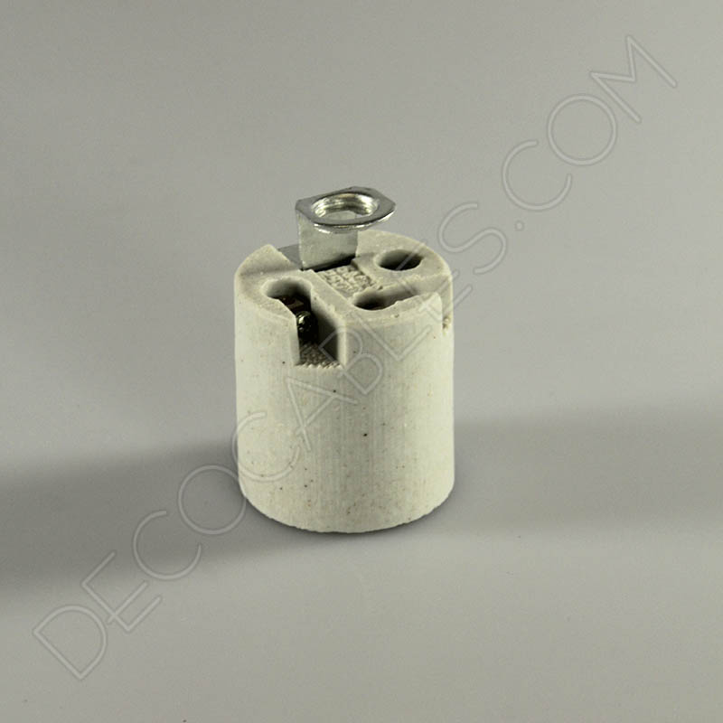 Portalámparas de porcelana casquillos E27 y E14 Portalámparas de porcelana casquillos E27 y E14