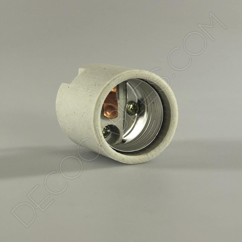 Portalámparas de porcelana casquillos E27 y E14 Portalámparas de porcelana casquillos E27 y E14