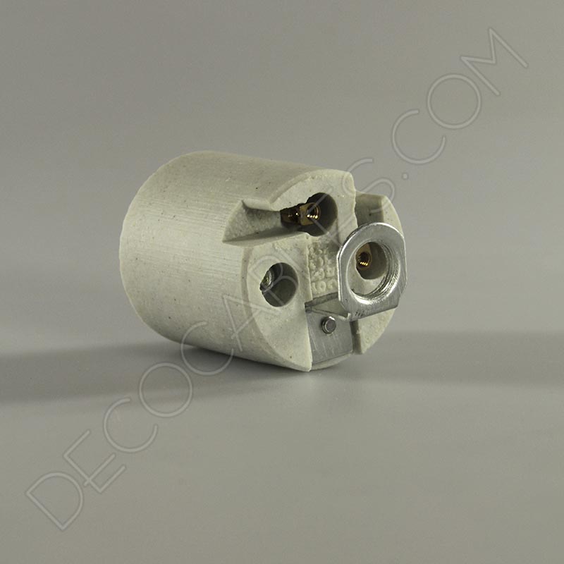 Portalámparas de porcelana casquillos E27 y E14 Portalámparas de porcelana casquillos E27 y E14