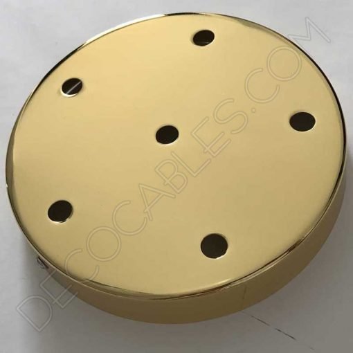 Soporte de techo grande 6 agujeros dorado