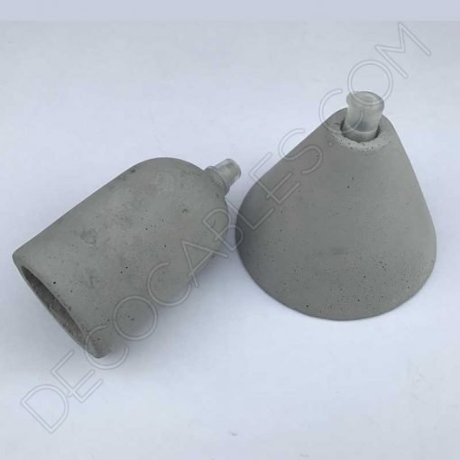 Cubre portalámparas de hormigón ligero 8 Florón soporte de techo para lámpara en hormigón