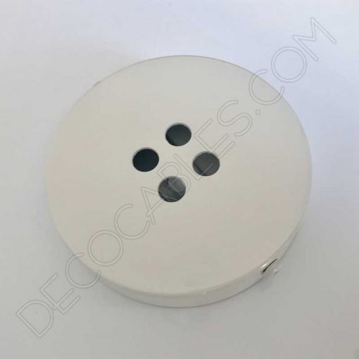 Soporte florón de techo blanco 4 salidas