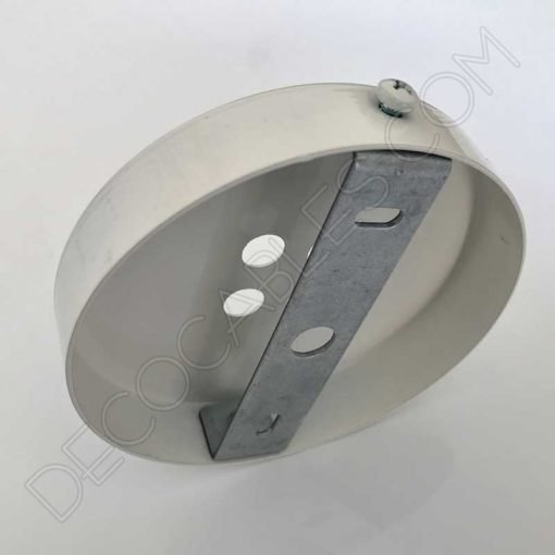 Soporte de techo para lámpara de 4 orificios (blanco) 2 Soporte florón de techo blanco 4 salidas