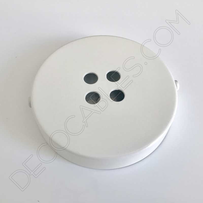 Soporte florón de techo blanco 4 salidas Soporte florón de techo blanco 4 salidas